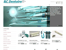 Tablet Screenshot of bc-dentaire.com